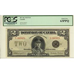 1923 $2 DC-26j T-882471 PCGS UNC63 PPQ.  Scarce this nice. Bright.
