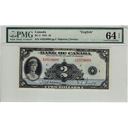 1935 $2 BC-3 A2024008 PMG UNC64 EPQ