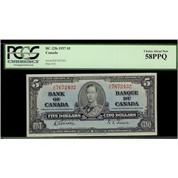 1937 $5 BC-23b PCGS AU58