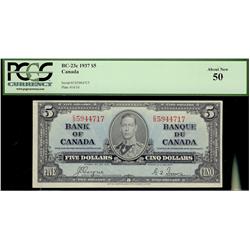 1937 $5 BC-23c PCGS AU50