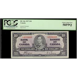 1937 $10 BC-24c PCGS AU58
