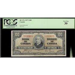 1937 $100 BC-27c PCGS VF30