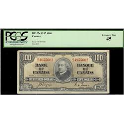 1937 $100 BC-27c PCGS EF45