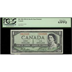 1954 $1 BC-29b #R/A3122826 PCGS UNC63PPQ