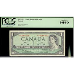 1954 $1 BC-37bA *A/Y PCGS AU50
