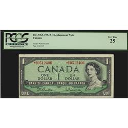 1954 $1 BC-37bA *D/O PCGS VF25