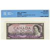Image 1 : 1954 $10 BC-40aA *A/D0026097 CCCS AU58. Bright and looks choice.