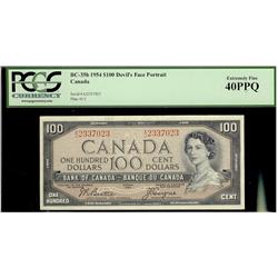 1954 $100 BC-35b devil's face PCGS EF40