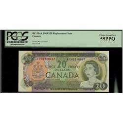 1969 $20 BC-50aA *E/H PCGS AU55