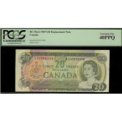 1969 $20 BC-50aA *E/X PCGS EF40