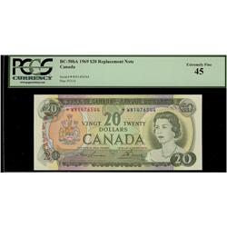 1969 $20 BC-50bA *W/N PCGS EF45