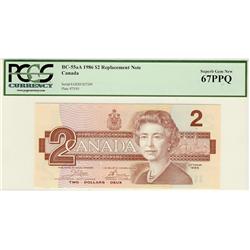 1986 $2 BC-55aA #ARX0107249 PCGS UNC67PPQ