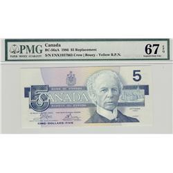 1986 $5 BC-56aA #ENX1937963 PMG UNC67 PPQ