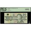 Image 1 : 1991 $20 BC-58aA EIX-No serifs PCGS UNC64