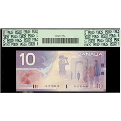 2001 $10 BC-63aA #FDZ9208619 PCGS UNC67PPQ
