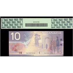 2001 $10 BC-63b #FDZ9891012 PCGS UNC68PPQ