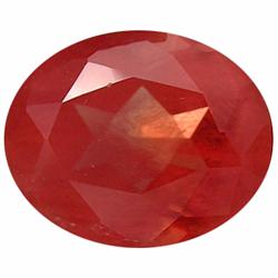 3.85ct Sparkling Natural Red Andesine Oval Appraisal Estimate $3080 (GEM-19620)