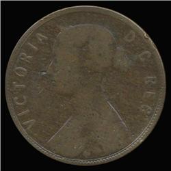 1873 Canada Newfoundland Large Cent Circulated RARE (COI-6769)