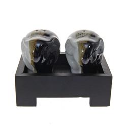 Ceramic Elephant Salt & Pepper Set (DEC-184)