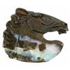 Image 1 : 148.34ct Handcarved Rare Australian Boulder Opal Stallion (GEM-20898)
