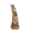 Image 1 : Rare White Buffalo Horn Scrimshaw Owl (CLB-256)