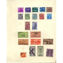 1940s/50s India Hand Made Stamp Collection Album Page 21 Pieces (STM-0240)