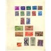 Image 1 : 1940s/50s India Hand Made Stamp Collection Album Page 21 Pieces (STM-0240)