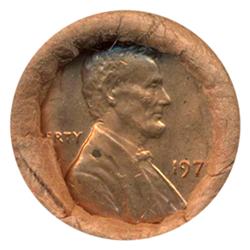 1971 Lincoln Cent RARE Never Opened Original Bank Roll 50 GEMS (COI-5492)