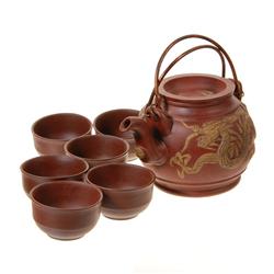 Chinese Dragon Clay Tea Set  (DEC-054)