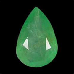 0.93ct Natural Mint Green Zambian Emerald Pear Facet (GEM-22884)