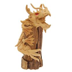 Hand Formed Teak Dragon  (CLB-398)