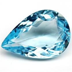 5.73ct TOP GRADE Swiss Blue Pear Topaz  (GMR-1019)