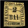 Image 1 : 1859 RARE Italy Romagna 2b Postal Stamp Hi Grade (STM-0199)