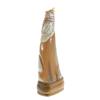 Image 4 : Rare White Buffalo Horn Scrimshaw Owl (CLB-256)