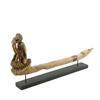 Image 1 : Antique Hand Carved Teak Cart Mast  (ANT-202)