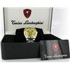 Image 3 : New Lamborghini Swiss Movement Chrono Style18k/SS Watch Retail $2795 (WAT-162)