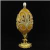 Image 1 : Ornate Gilded Decorated Goose Egg Jewelry Box (ACT-142)