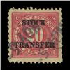 Image 1 : 1920 US 20c Stock Transfer Revenue Stamp NICE (STM-0537)