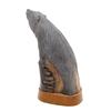 Image 2 : Rare White Buffalo Horn Scrimshaw Bear (CLB-424)