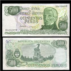 1980 Argentina 500 Peso Note Crisp Uncirculated (CUR-05556)