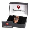 Image 3 : New Lamborghini Swiss Movement Tank Style18k/SS Watch Retail $3195 (WAT-133)