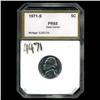 Image 2 : 1971S Jefferson Nickel PROOF Graded PR68 DCAM (COI-4471)
