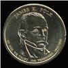 Image 1 : 2009P Polk Dollar GEM BU Edge Rare Error Extra Letter (COI-6261)