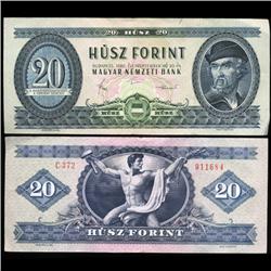 1980 Hungary 20 Forint Note Hi Grade Scarce (CUR-05772)