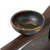 Image 3 : Antique Teak Silk Weft Tool Candle Holder (CLB-144)
