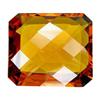 Image 1 : 36.80ct Madeira Citrine Emerald Checker Cut Appraisal Estimate $7360 (GEM-23794)
