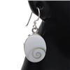 Image 3 : Polished Shell & Sterling Necklace Earrings (JEW-197)