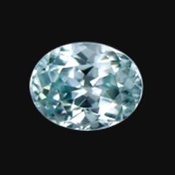 .35ct Sky Blue Oval Cambodia Zircon  (GMR-1040A)