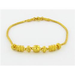 22k Gold Vermeil Bracelet 7.5" (JEW-1380)