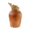 Image 4 : Hand Carved Afzelia Burl Wood Vase (DEC-035)